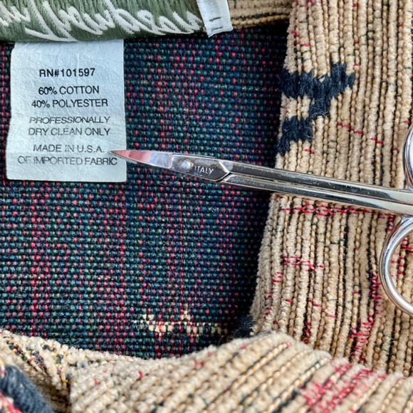 Textured Trench Coat Asian Design Beige Cotton Blend Norm Thompson (S) - Picture 7 of 8